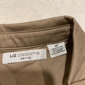 Tan button down dress